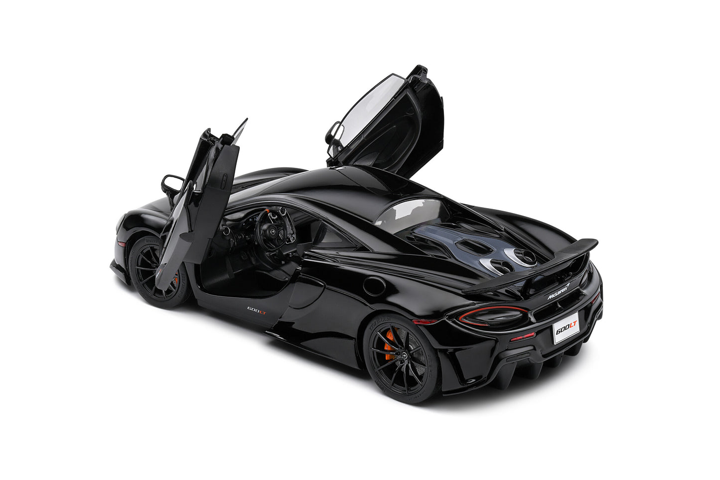 McLaren 600LT Coupe year 2018 black 1:18 Solido