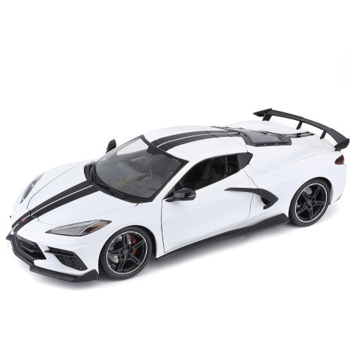 1:18 2020 Chevrolet Corvette Stingr White (High Wing)