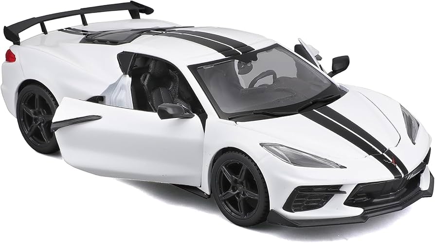 1:18 2020 Chevrolet Corvette Stingr White (High Wing)
