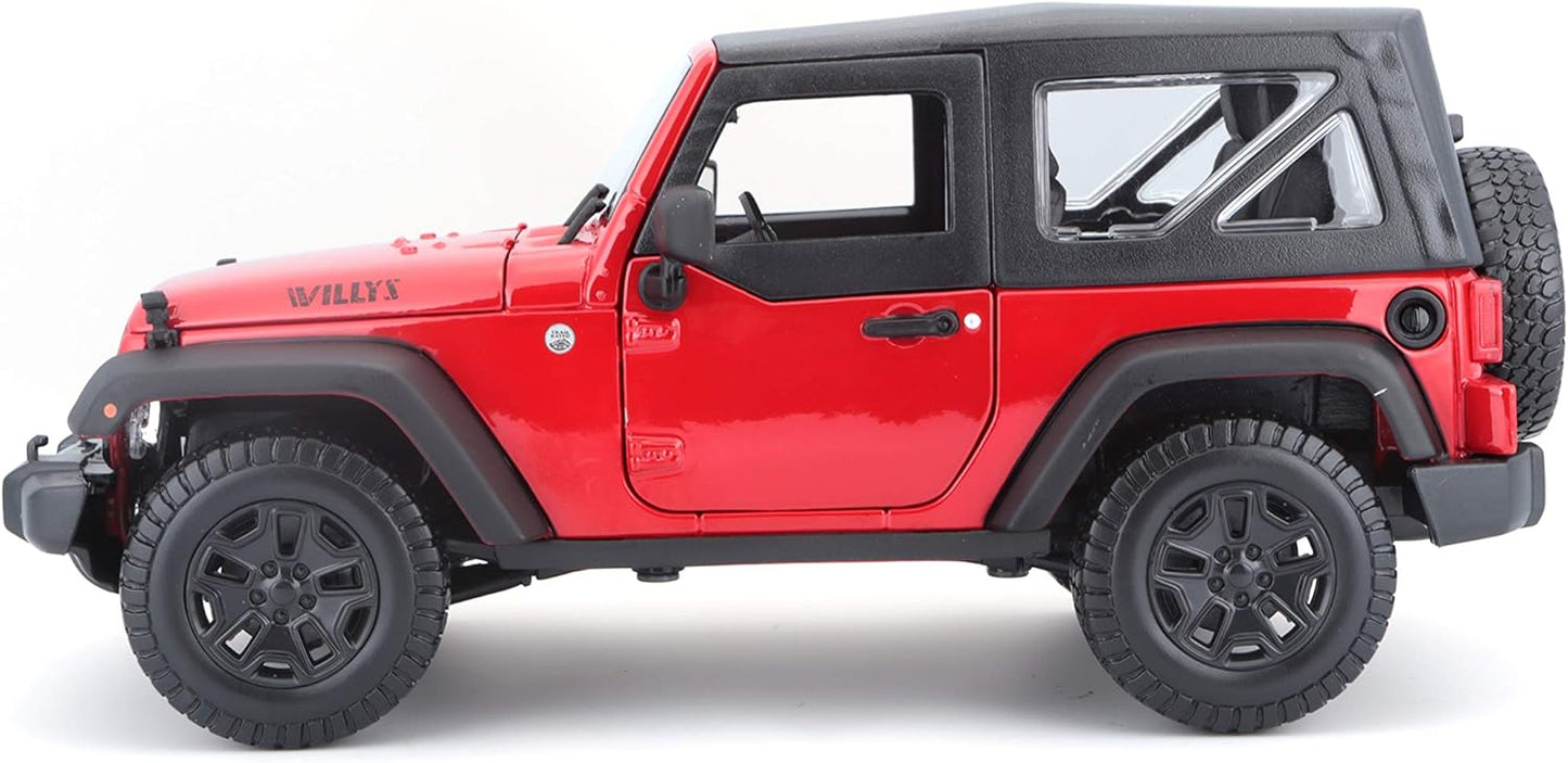 1:18 Se (B)-2014 Jeep Wrangler Red