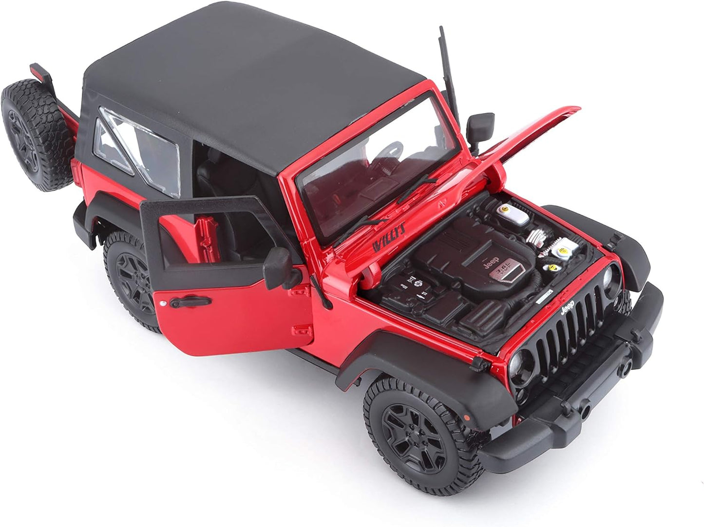 1:18 Se (B)-2014 Jeep Wrangler Red