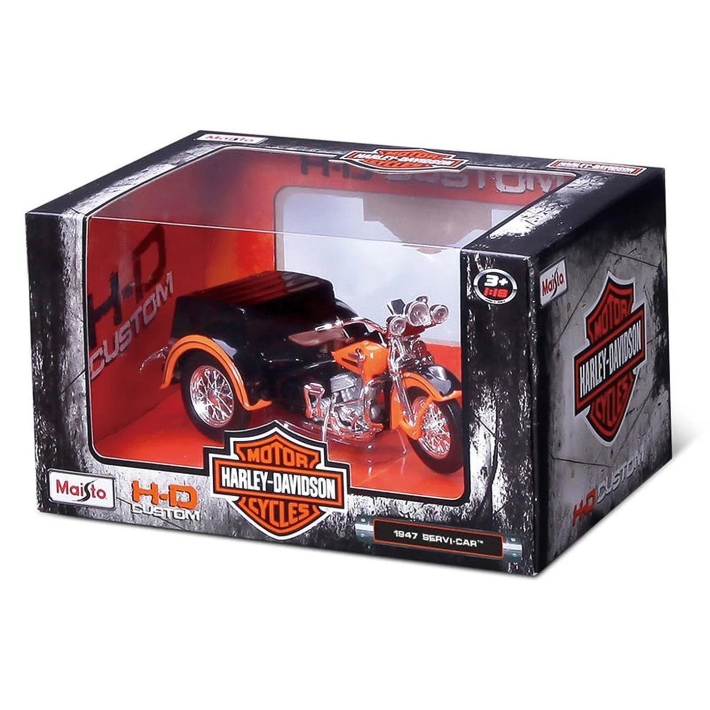 1:18 Harley Davidson Car Sidecar Asst.