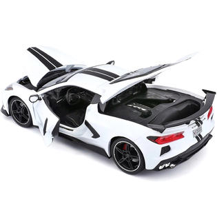 1:18 2020 Chevrolet Corvette Stingr White (High Wing)