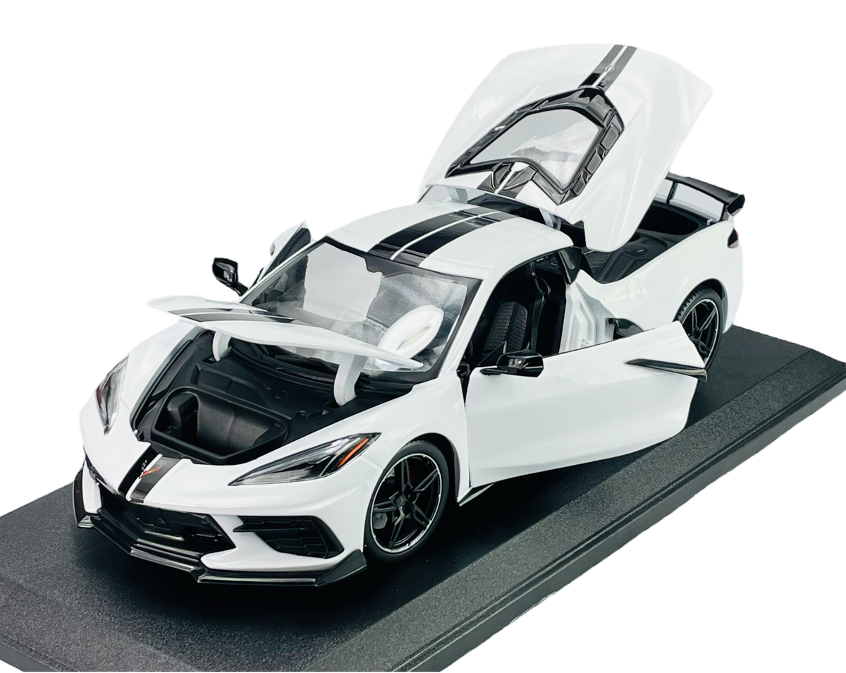 1:18 2020 Chevrolet Corvette Stingr White (High Wing)